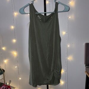 Maurices Dark Green Tank Top with Twist Detail